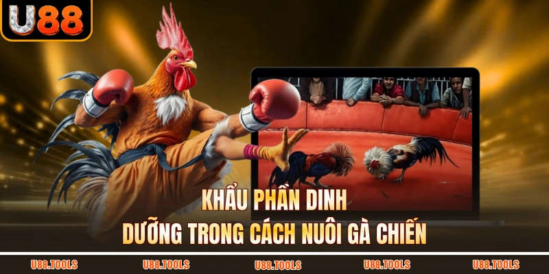 Khẩu phần dinh dưỡng trong cách nuôi gà chiến