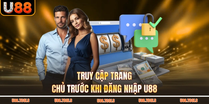 Truy cập trang chủ trước khi đăng nhập U88